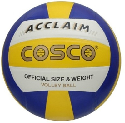 

Cosco Acclaim Volleyball - Size: (Pack of 1, Yellow, Blue, White