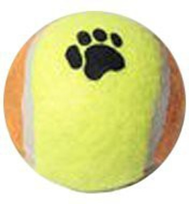 

hangzhou tianyuan pet prod Paw Print Tennis Ball Tennis Ball(Pack of 1, Multicolor)