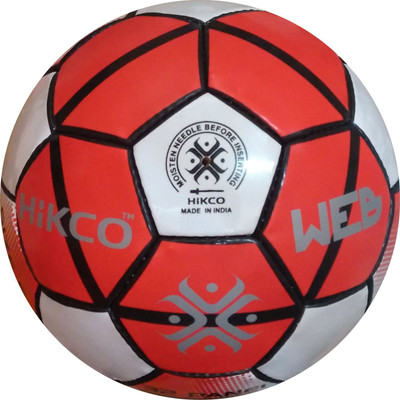 Hikco Web Football - Size: (Pack of 1, Red