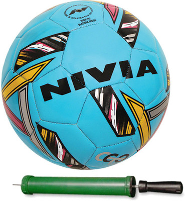 Nivia Revolvo Size-5 Football With Pump Football - Size: 5(Pack of 1, Red, Yellow, White, Grey, Orange) available at flipkart for Rs.790