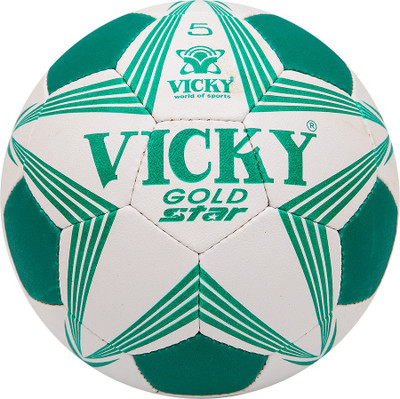 

Vicky Gold-Star- Football - Size: (Pack of 1, White, Green