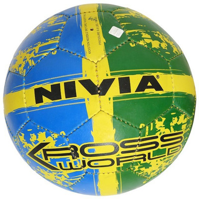 

Nivia Kross World Brasil Football - Size: (Pack of 1, Yellow, Blue, Black, Multicolor