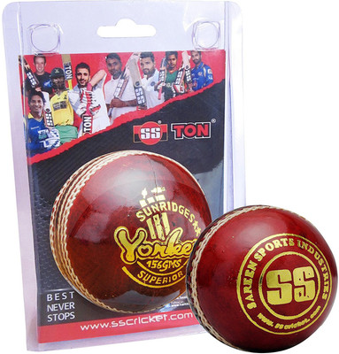 

SS Yorker in Blister Packing Cricket Leather Ball(Pack of 1, Red)