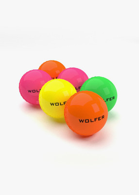 

Wolfer Wind Cricket Rubber Ball(Pack of 6, Multicolor)