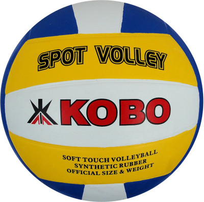 

Kobo Spot Volley Volleyball - Size: (Pack of 1, Yellow, Blue, White