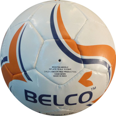 

BELCO Kicker 3 Football - Size: (Pack of 1, White, Orange, Blue;white;orange