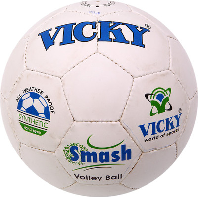

Vicky Smash Volleyball - Size: (Pack of 1, White, Blue