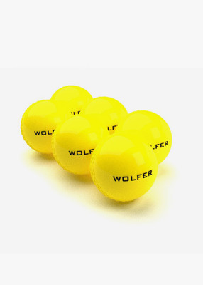 

Wolfer Wind Cricket Rubber Ball(Pack of 6, Yellow)