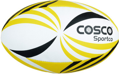 

Cosco Sportco Rugby Ball - Size: (Pack of 1, Multicolor