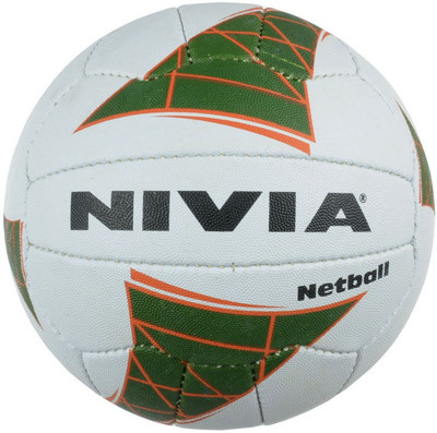 

Nivia Synthitic Rubber Netball - Size: 5(Pack of 1, White, Green)