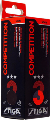 

Stiga Stiga Competition TT Balls Table Tennis Ball(Pack of 3, White)
