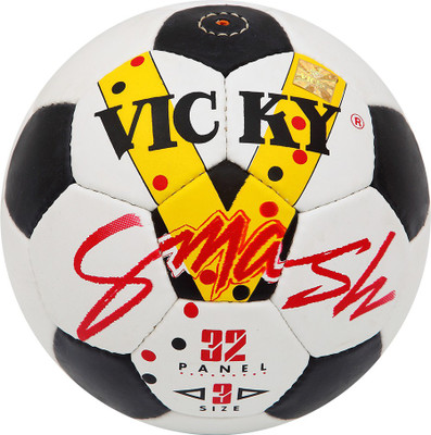 

Vicky Smash-3 Football - Size: (Pack of 1, White, Black