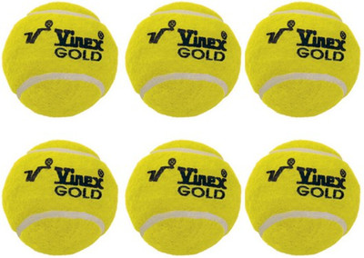 

Vinex Tennis Cricket Tennis Ball(Pack of 6, Red, Yellow)