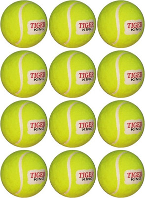 

Tiger King 12 pcs Tennis Cricket Tennis Ball(Pack of 12, Multicolor)