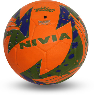 

Nivia Typhoon Football - Size: (Pack of 1, Orange, Multicolor