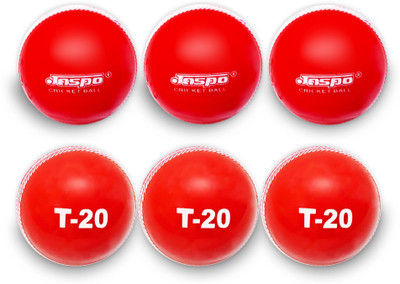 

Jaspo T-20 Red Cricket Ball Cricket Leather Ball(Pack of 6, Red)