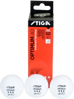 

Stiga Optimum 40+ Table Tennis Ball(Pack of 3, White)