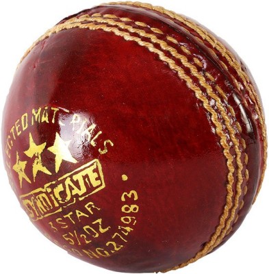 

SS 3 Star Cricket Leather Ball(Pack of 1, Red)