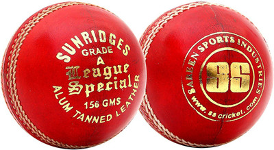 

SS League Special Alum Tanned Cricket Leather Ball(Pack of 1, Red)