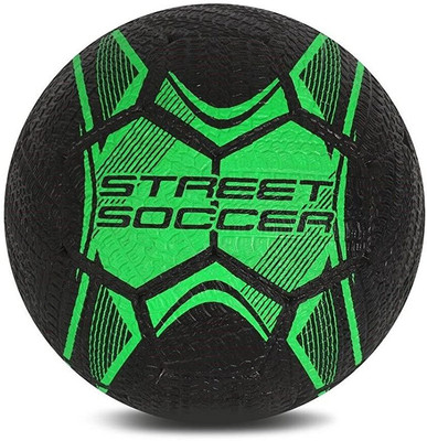

Vector X Street Soccer Rubber Moulded Football - Size: (Pack of 1, Green, Green;black