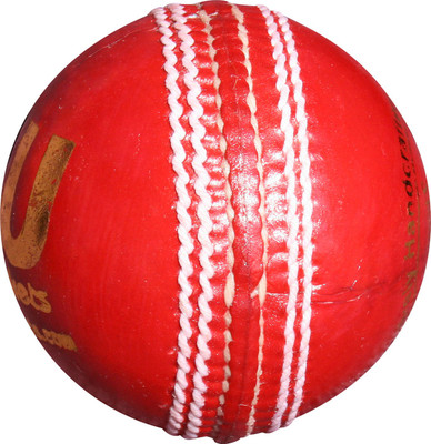 

THREE WICKETS Jaguar Cricket Leather Ball(Pack of 1, Red)