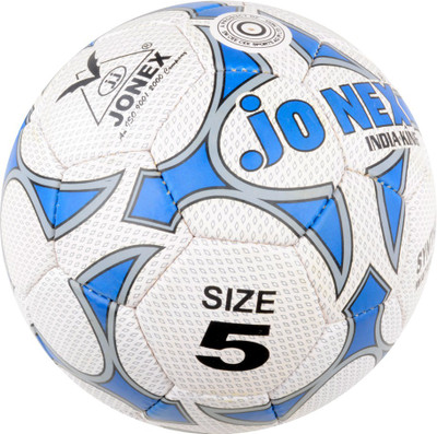 

JJ Jonex India King Football - Size: (Pack of 1, White, Blue