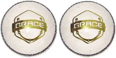 

Brawn Brace Cricket Leather Ball(Pack of 2, White)