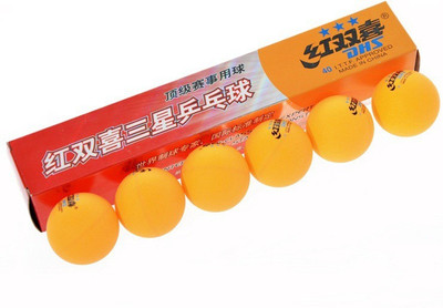 30% OFF on DHS 3 Star Table Tennis Balls Table Tennis Ball(Pack of 6, Orange)