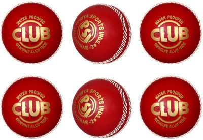 

Priya Sports PCRUB-6 Cricket Leather Ball(Pack of 6, Red)