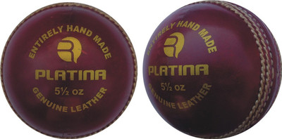 

Rmax Platina Cricket Leather Ball(Pack of 6, Red, White)