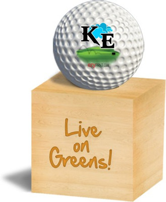 

ezyPRNT "KE" Golf Ball(Pack of 1, White)