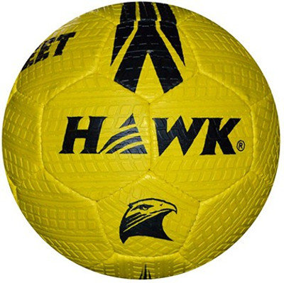 

HAWK Street made of Extra durable Rubber material Football - Size: 5(Pack of 1, Yellow)