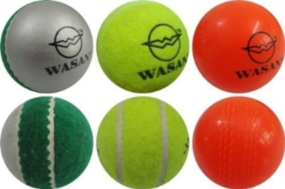 

Wasan All Rounder Cricket Rubber Ball(Pack of 3, Multicolor)