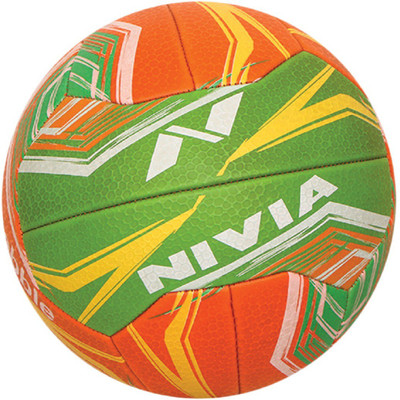 

Nivia Pebble Volleyball - Size: (Pack of 1, Multicolor, Orange;green;yellow