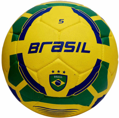

Vector X Brasil Rubber Moulded Football - Size: (Pack of 1, Yellow, Green