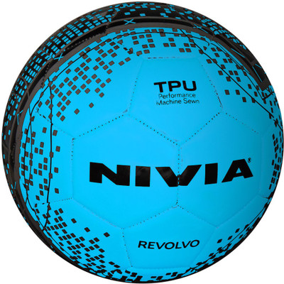 

Nivia Revolvo Blue Football - Size: (Pack of 1, Blue, Black;blue