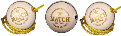 

Priya Sports PCROPEWHITE-3 Cricket Training Ball(Pack of 3, White)
