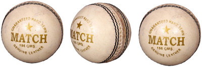 

Priya Sports PCWHITE-3 Cricket Leather Ball(Pack of 3, White)