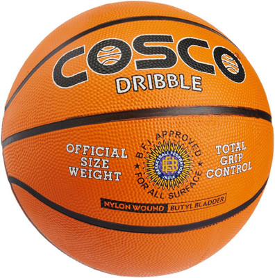 

Cosco Dribble Basketball - Size: (Pack of 1, Orange, Assorted