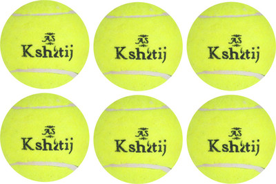 

AS Kshitij Cricket Tennis Ball(Pack of 06, Green)