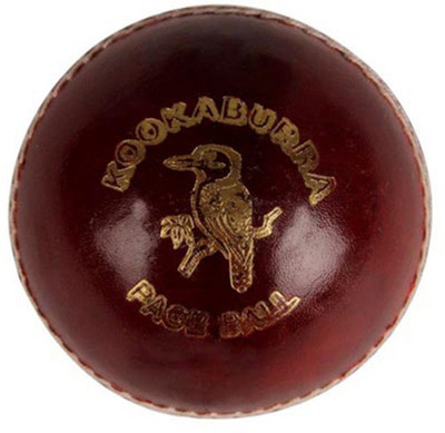 

Kookaburra Pace Cricket Leather Ball(Pack of 1, Red), Maroon