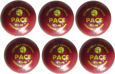 

Rmax Pace Pack Cricket Leather Ball(Pack of 6, Red)