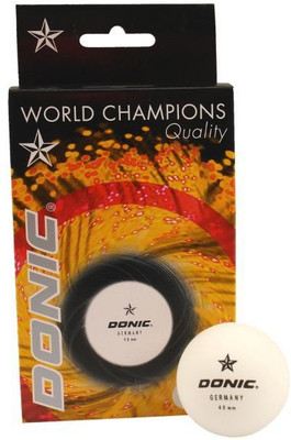 

Donic 1 Star Table Tennis Ball(Pack of 6, White)
