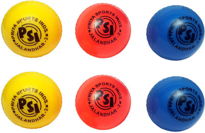 

Priya Sports Top Wind Cricket Rubber Ball(Pack of 6, Multicolor)