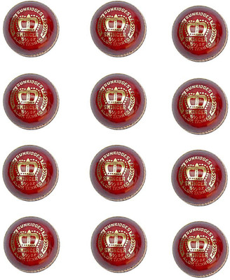 

SS Swinger Cricket Leather Ball(Pack of 12, Red)