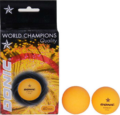 Donic Table Tennis Ball Ping Pong Ball - Size: Standard(Pack of 6, Orange) available at flipkart for Rs.168