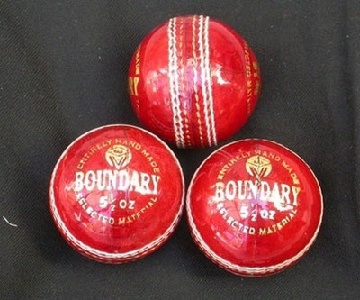 

BAS Vampire Boundary Cricket Leather Ball(Pack of 3, Red)