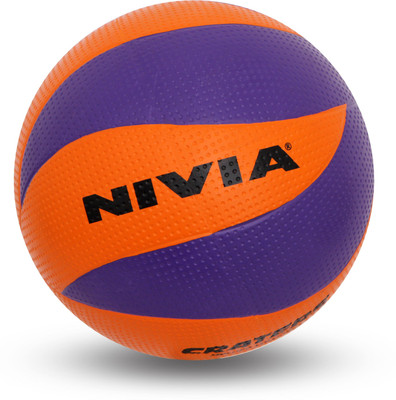 

Nivia Craters Volleyball - Size: (Pack of 1, Orange, Purple