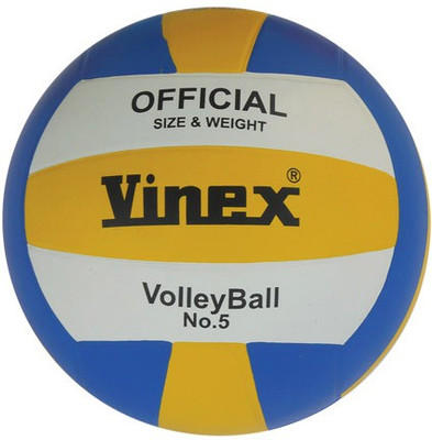 

Vinex Rubber Volleyball - Size: (Pack of 1, Multicolor