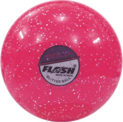

Flash GLITTER SPARKLE Hockey Ball(Pack of 6, Red)